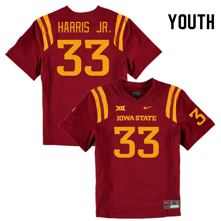 Youth #33 Iowa State Cyclones College Football Jerseys Stitched Sale-Cardinal - Click Image to Close